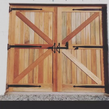 Iron mongery barn door